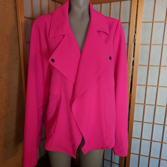 Torrid Hot Pink Blazer Plus Size 2 